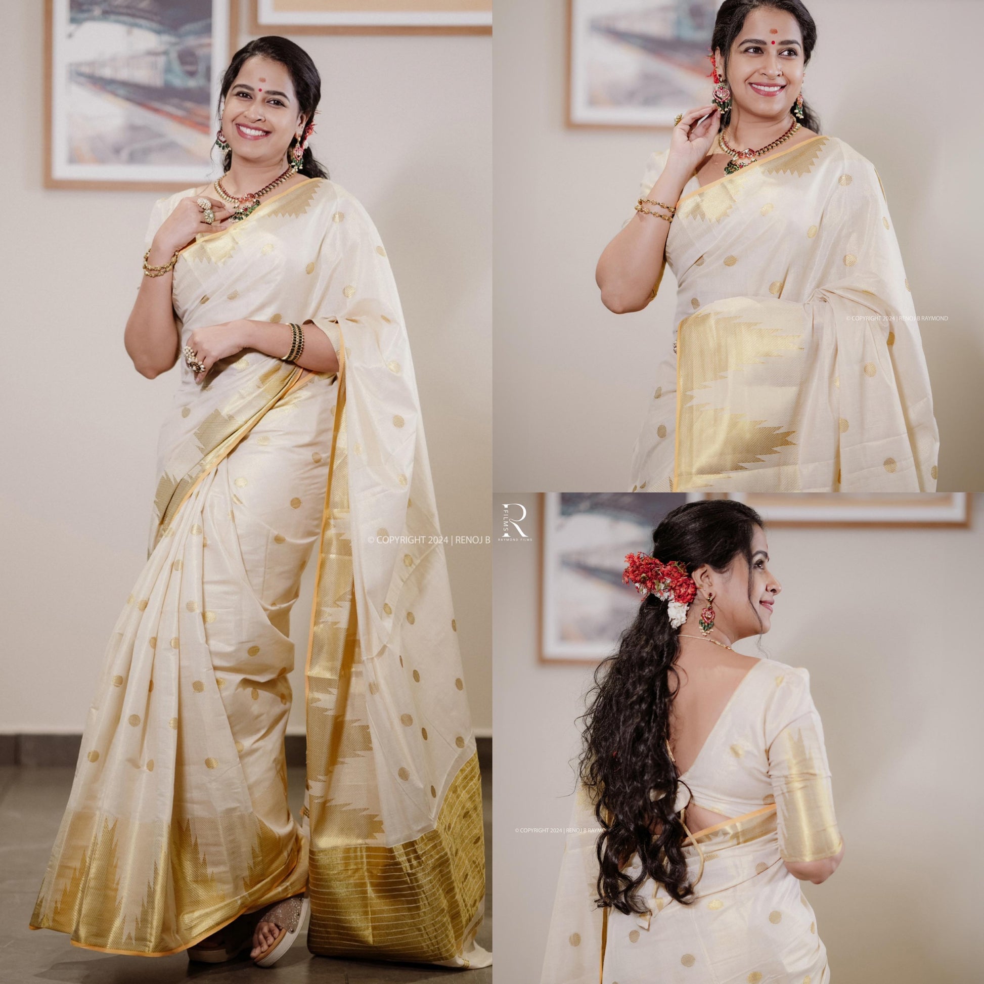 Handloom Replica Sadhika tissue saree