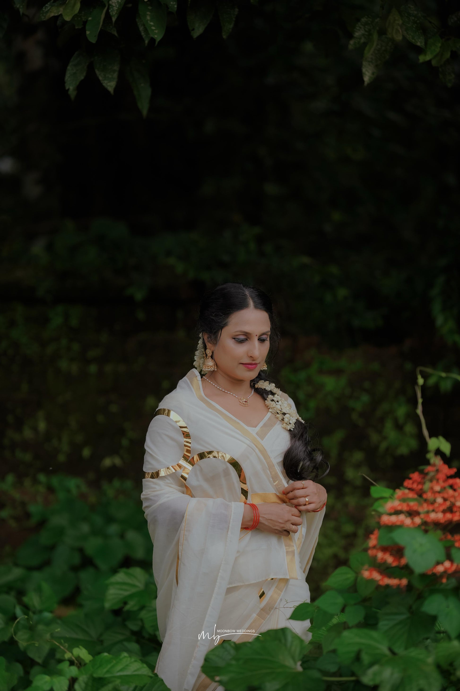 golden foil eight design saree