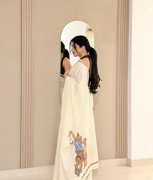 Mango Saree: Pure cotton digital printed