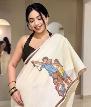 Mango Saree: Pure cotton digital printed