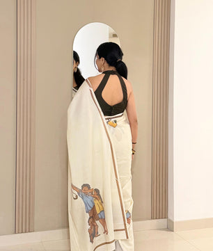 Mango Saree: Pure cotton digital printed