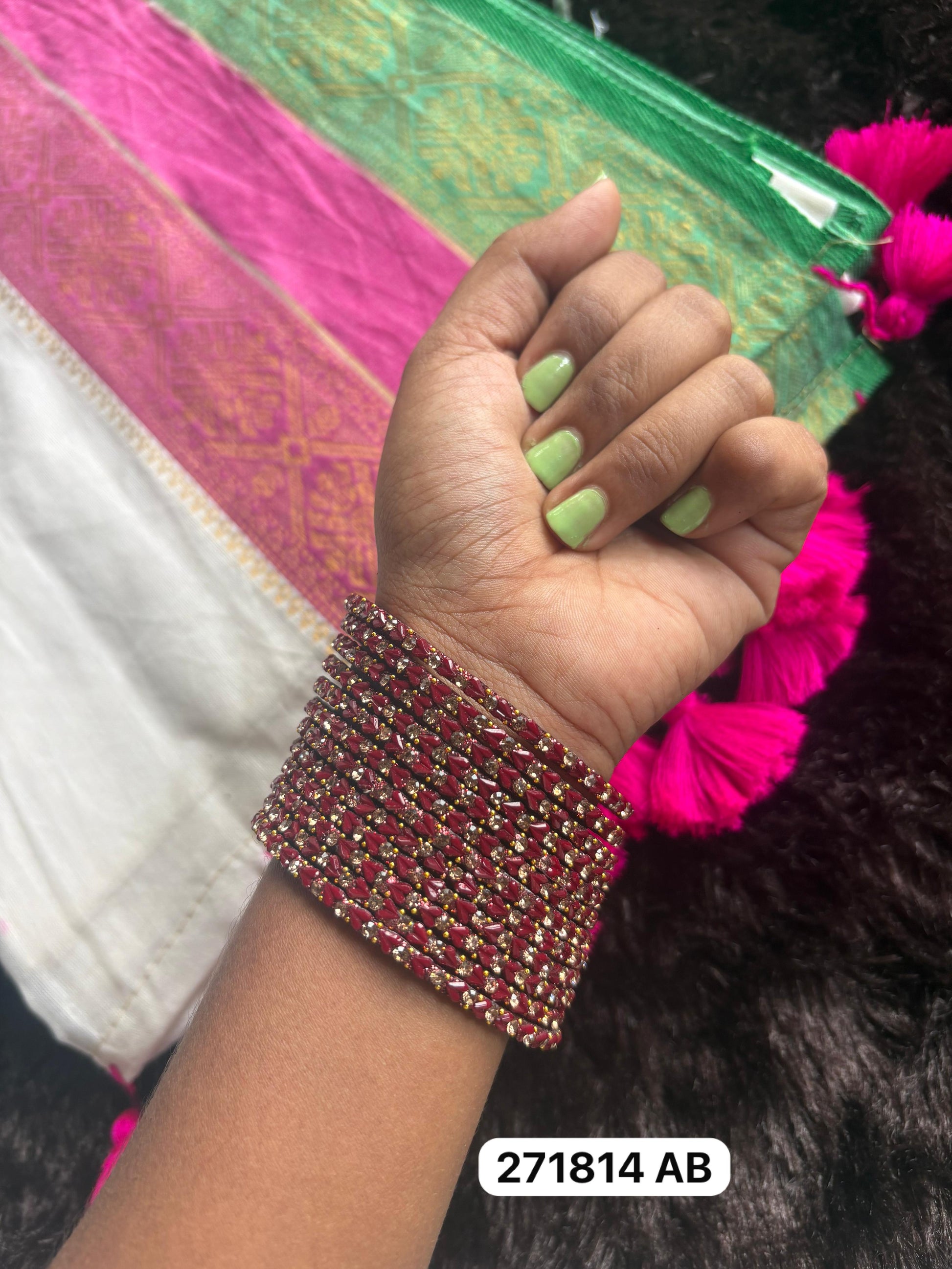 Heart Glass Bangles