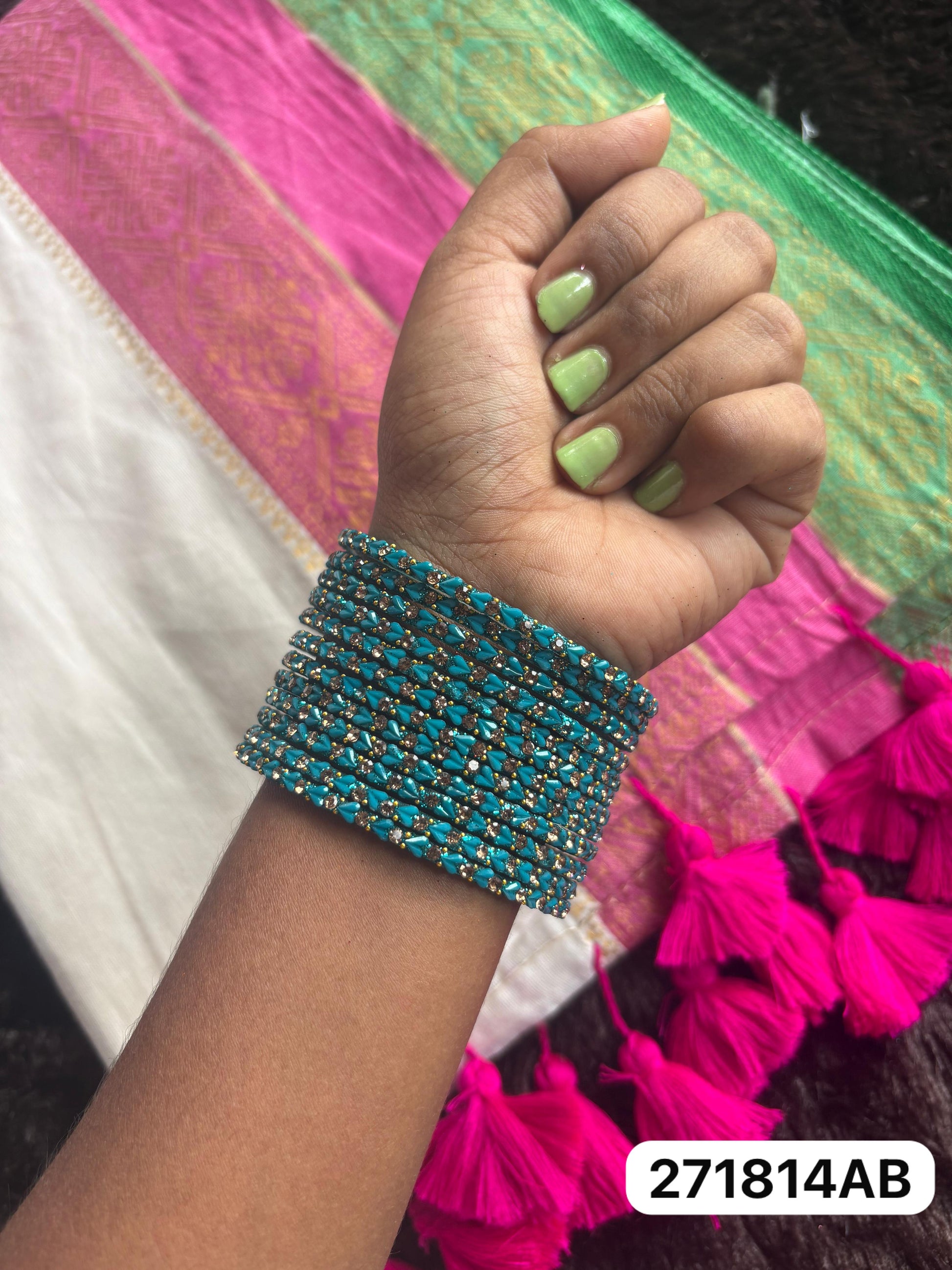 Heart Glass Bangles