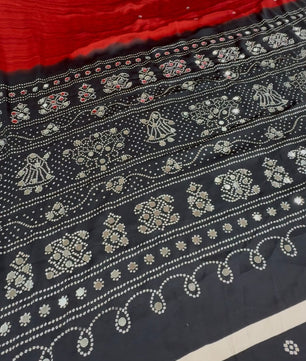 Mirror Ajrakh semi modal silk