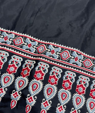 Mirror Ajrakh semi modal silk