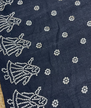Mirror Ajrakh semi modal silk