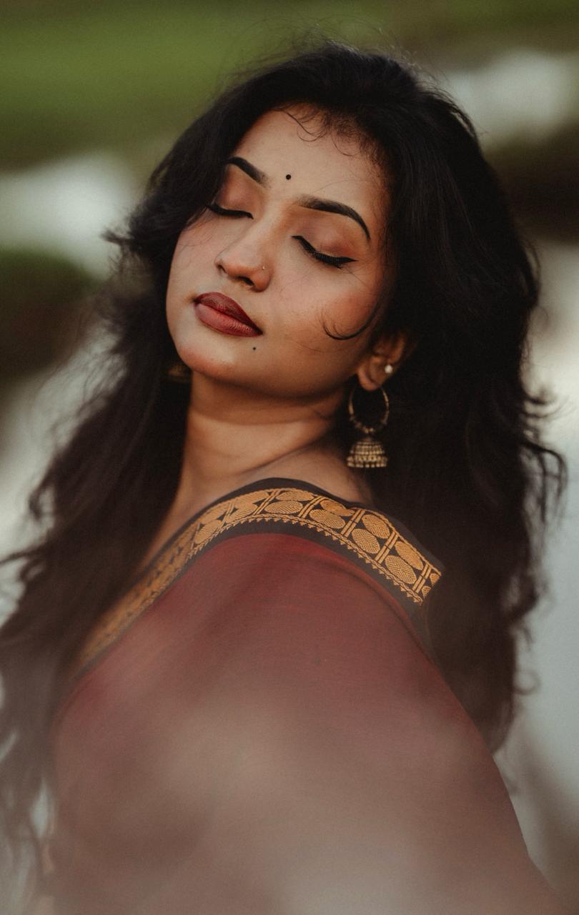 RudraVaibhavam - Tradtional Rudhraksham Border Retta Petta Cotton Saree