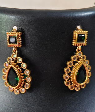 Beautifull AD stone Emarald premium neklace