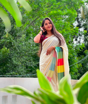 Madras check saree   : Pure cotton digital printed
