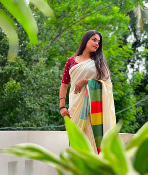 Madras check saree   : Pure cotton digital printed