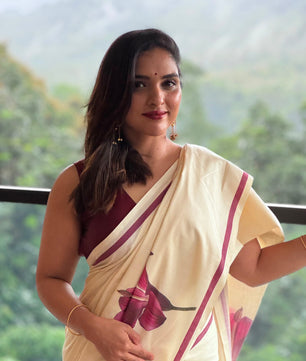 ITHAL (ഇതൾ) – PURE COTTON DIGITAL PRINTED SAREE