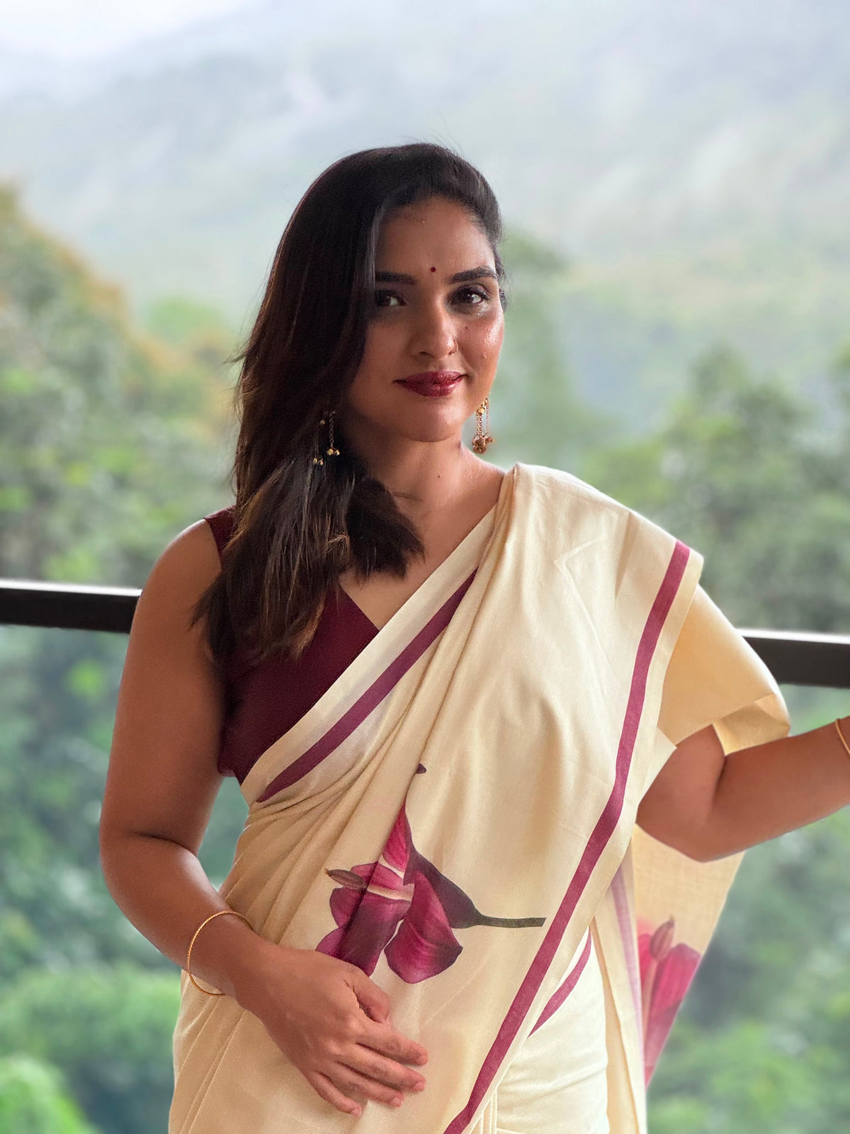 ITHAL (ഇതൾ) – PURE COTTON DIGITAL PRINTED SAREE