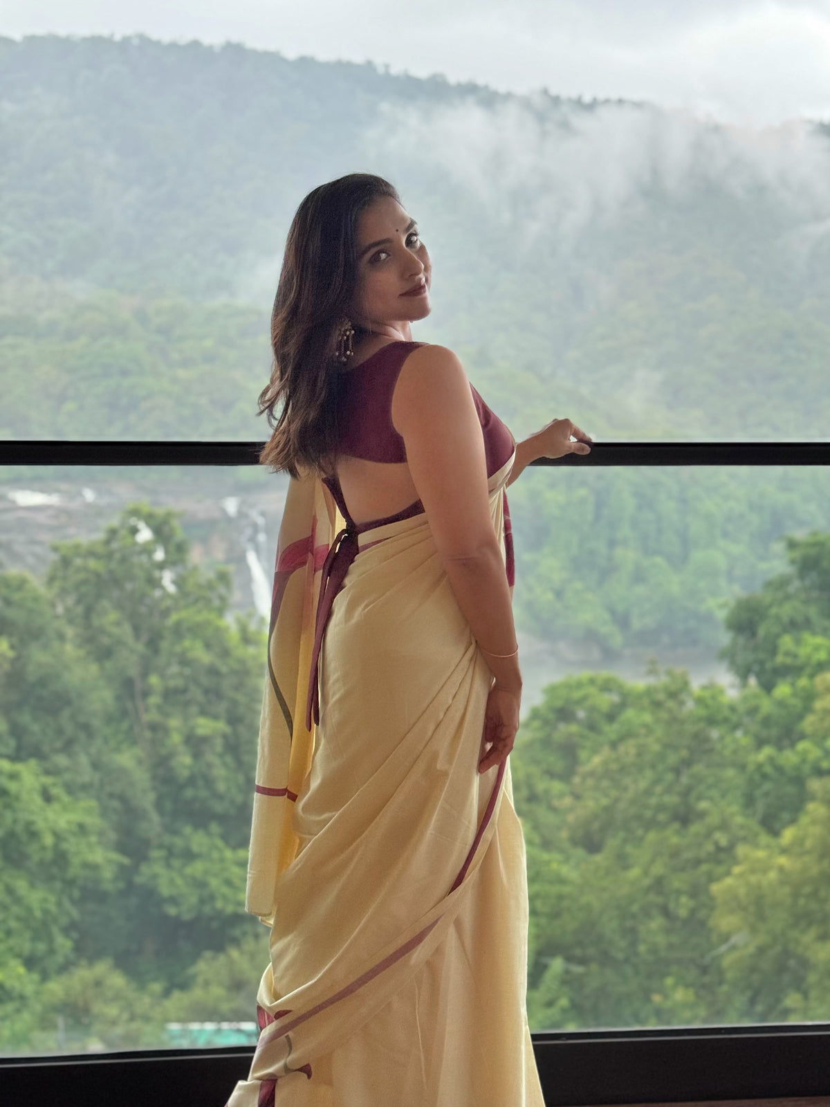ITHAL (ഇതൾ) – PURE COTTON DIGITAL PRINTED SAREE