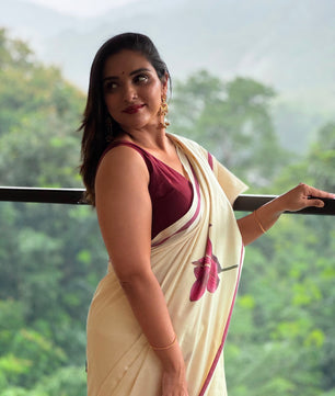 ITHAL (ഇതൾ) – PURE COTTON DIGITAL PRINTED SAREE