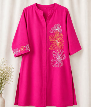 Raspberry pink 2-Piece Kurti Set