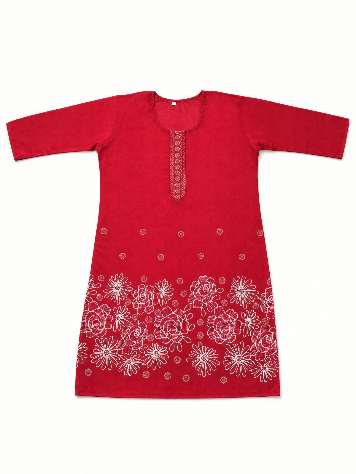 Bright Red Mulberi Kurti