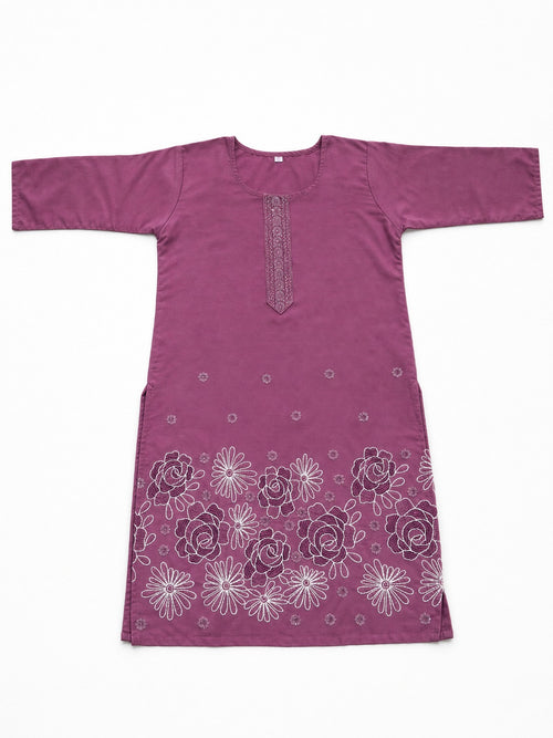 Deep Magenta-Purple Mulberi Kurti