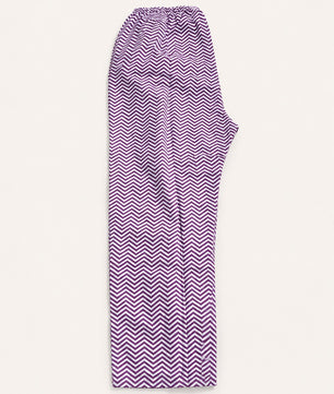 Elegant Purple Cotton Three-Piece Set
