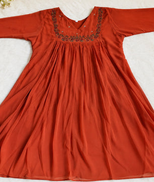 Premium Georgette A-Line Kurti