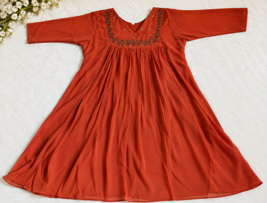 Premium Georgette A-Line Kurti