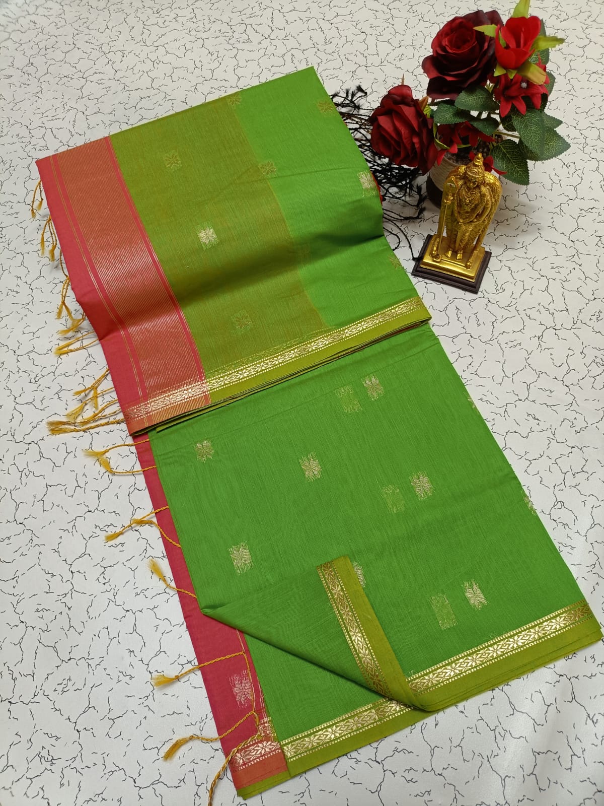 🦚 *Maheswari Silk Cotton Saree* 🦚