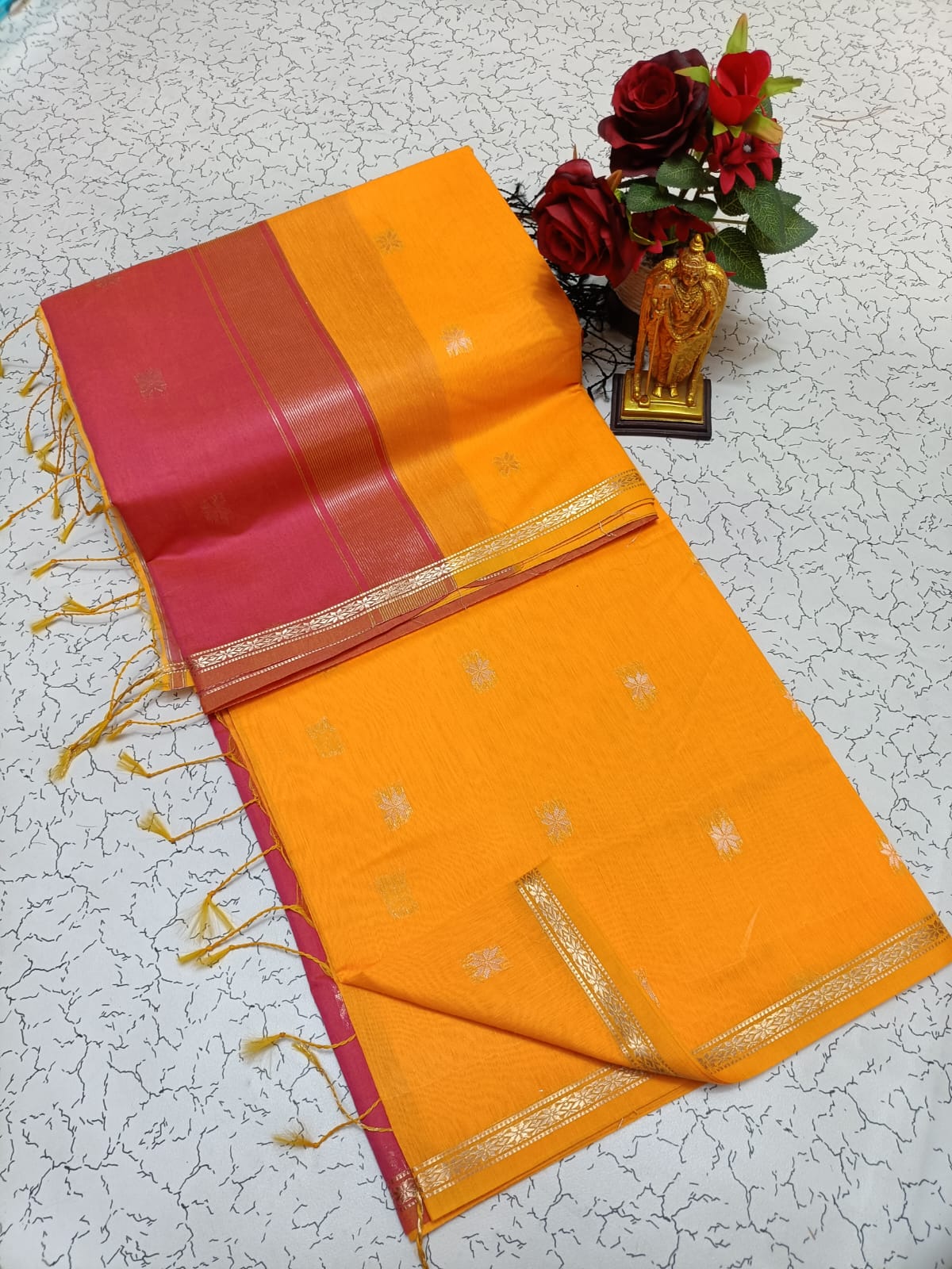 🦚 *Maheswari Silk Cotton Saree* 🦚