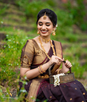 *Banarasi Semi-Katan Semi-Silk Saree*
