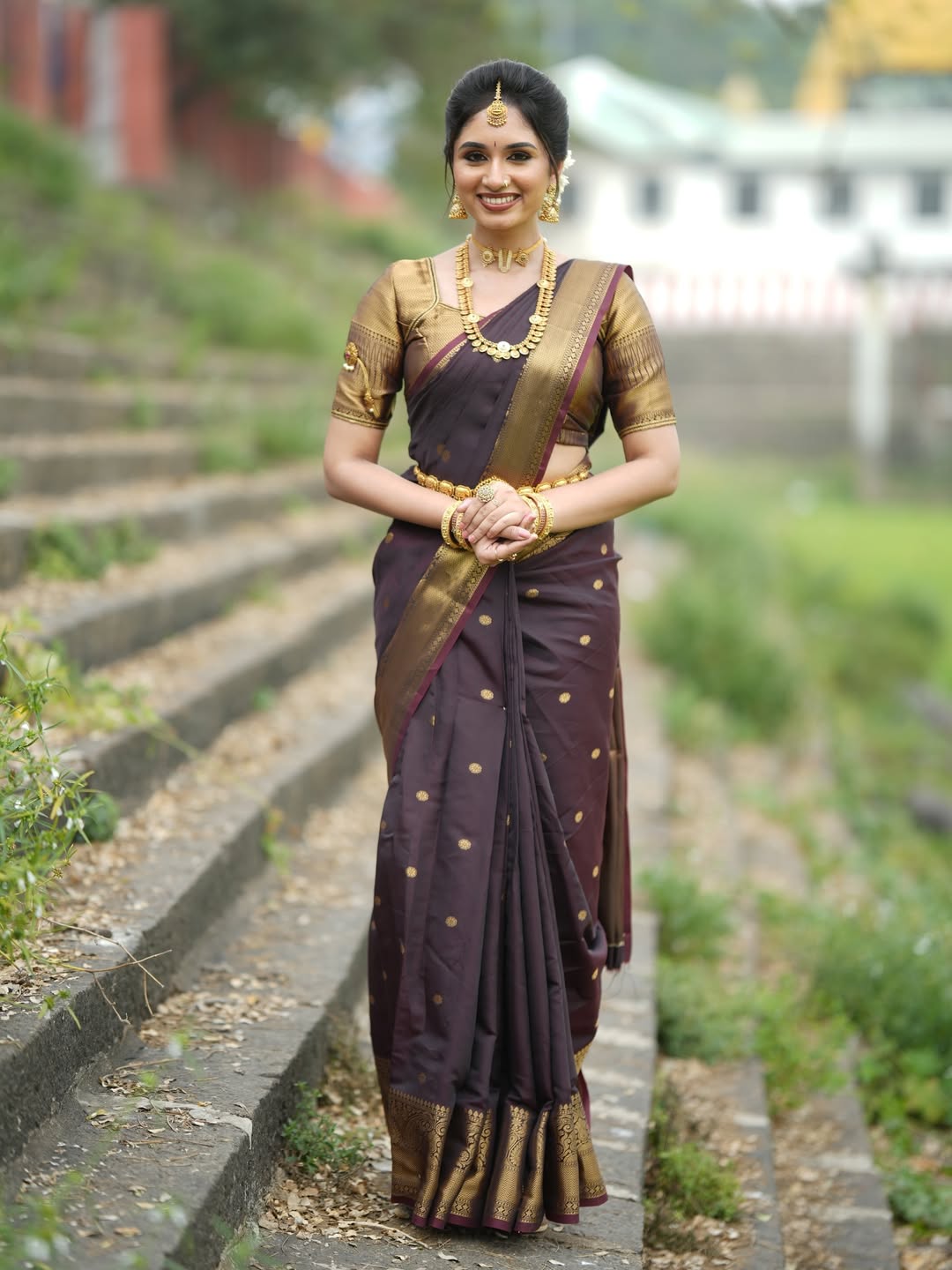*Banarasi Semi-Katan Semi-Silk Saree*