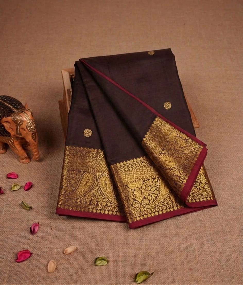 *Banarasi Semi-Katan Semi-Silk Saree*