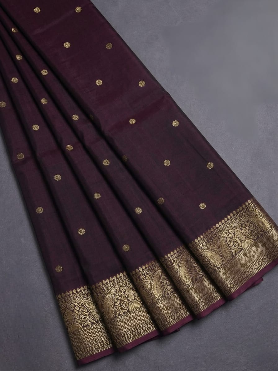 *Banarasi Semi-Katan Semi-Silk Saree*