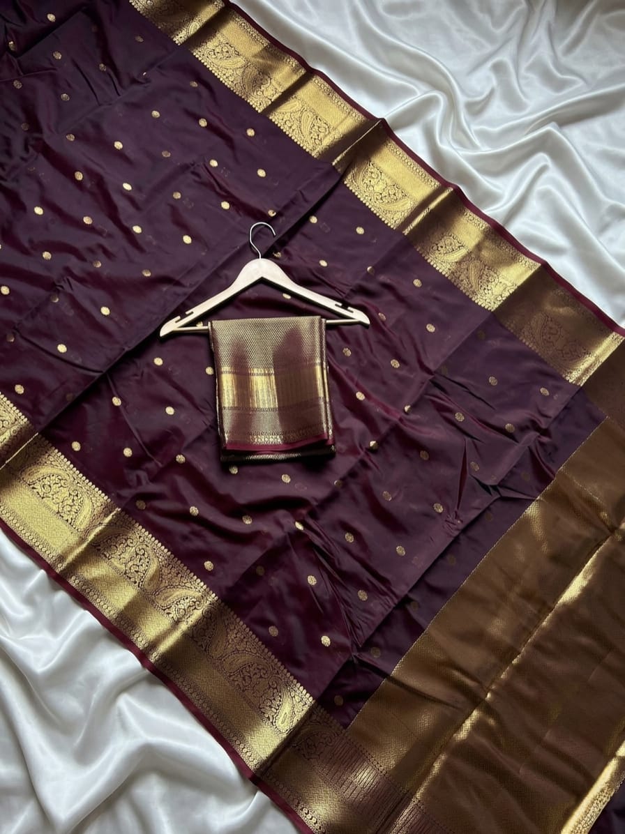 *Banarasi Semi-Katan Semi-Silk Saree*