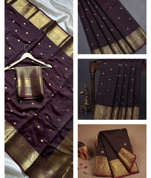 *Banarasi Semi-Katan Semi-Silk Saree*