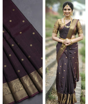 *Banarasi Semi-Katan Semi-Silk Saree*