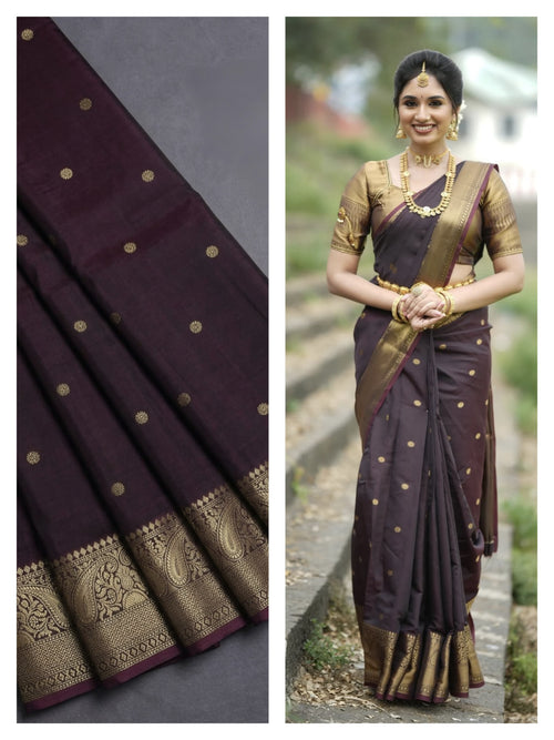 *Banarasi Semi-Katan Semi-Silk Saree*