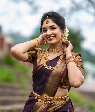 *Banarasi Semi-Katan Semi-Silk Saree*