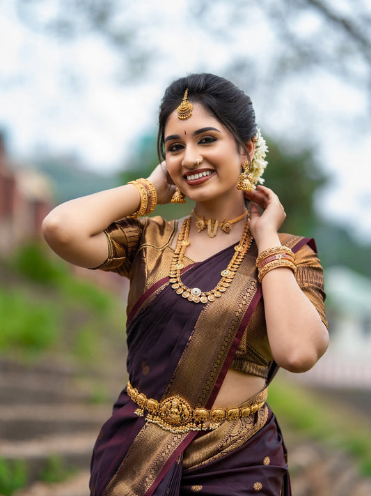 *Banarasi Semi-Katan Semi-Silk Saree*