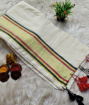 Lola Collections – Premium Pure Kaadhi Mulmul Cotton Saree*