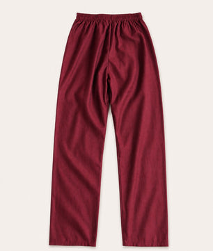 Maroon Checkered Linen 2-Piece Suit
