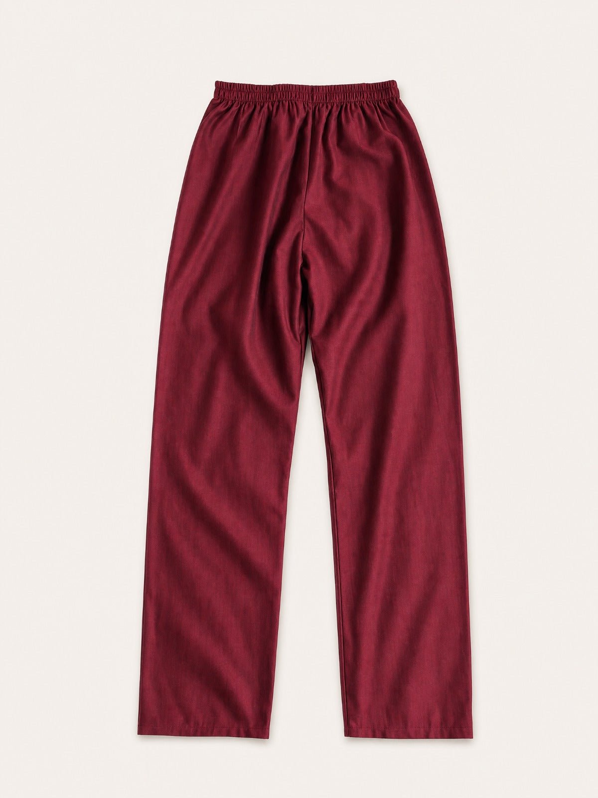 Maroon Checkered Linen 2-Piece Suit