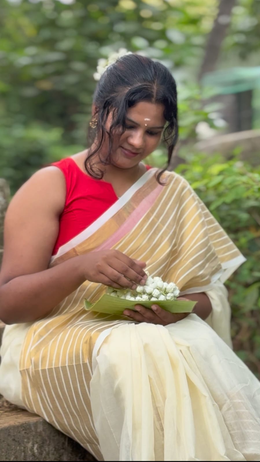 Swarnarekha Mul Cotton Saree
