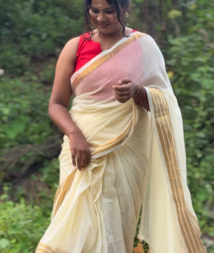 Swarnarekha Mul Cotton Saree